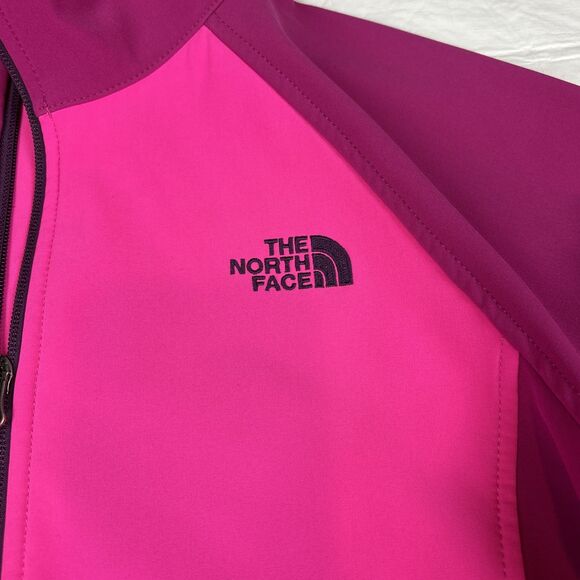 The North Face Women's Shellrock Jacket in GloPink/Fuschia Black Zipper - L - Picture 4 of 13
